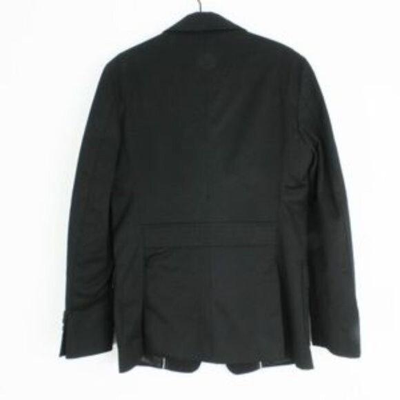 Zara Man Slim Fit Black Cotton Blazer With Lined Interior & Multiple Pockets - Picture 2 of 6
